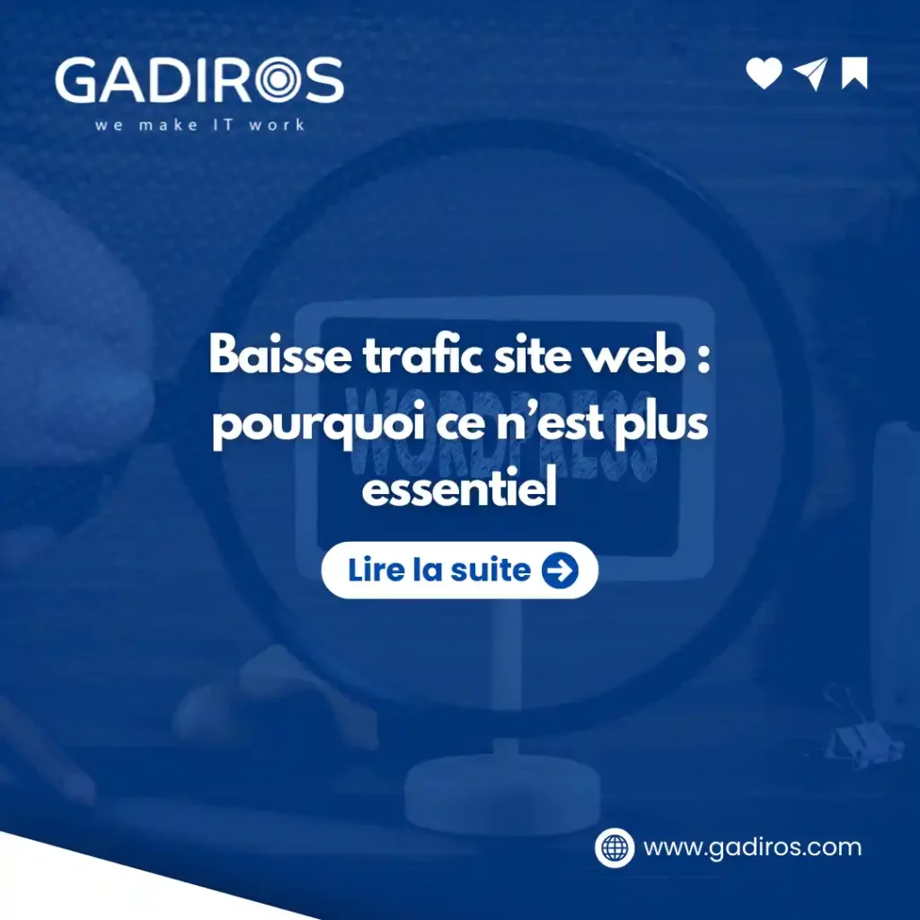 Baisse trafic site web pourquoi ce n’est plus essentiel